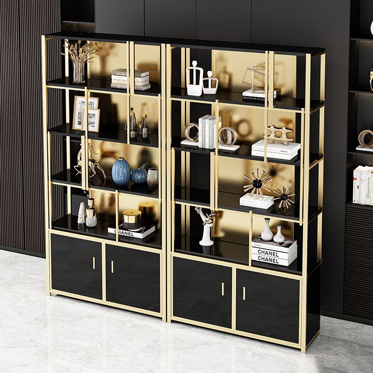 12"W 79"H Bookshelf Glam Style Open Back Bookcase for Study Room Home Office Clearhalo 'Bookcases' 'furn' 'furn_bookcases' 'Furniture' 'furniture_bookcases' 'kitchen' 'kitchen_bookcases' 'Living Room Furniture' 'Office Furniture' 1200x1200_62b94fe6-d804-4002-8393-a4f44f1be1a0