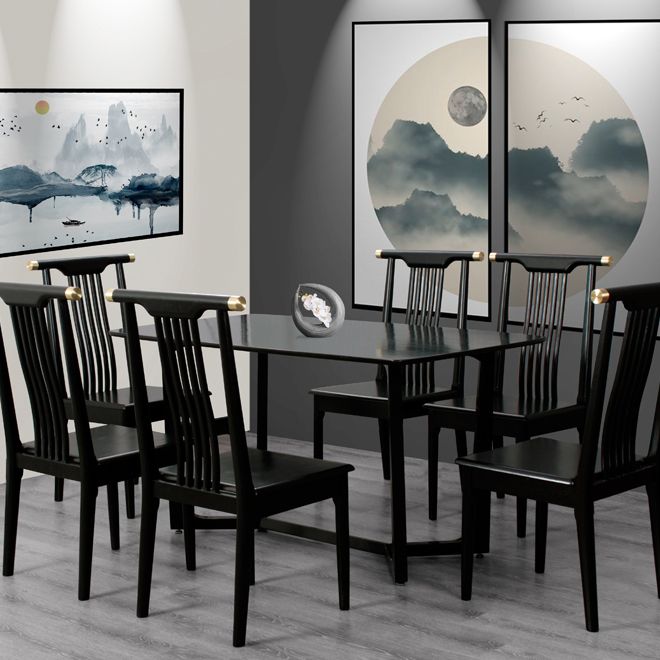 Traditional Solid Wood Dining Chairs Slat Back Dining Side Chair for Home Clearhalo ' kitchen&dining_furn' 'Dining Chairs' 'Dining Tables & Seating' 'dining_chair' 'furn' 'furn_dining_chair' 'Furniture' 'furniture_dining_chair' 'Kitchen & Dining Furniture' 'kitchen' 1200x1200_62bac109-2877-40d1-a4dd-38b6775f0ce2