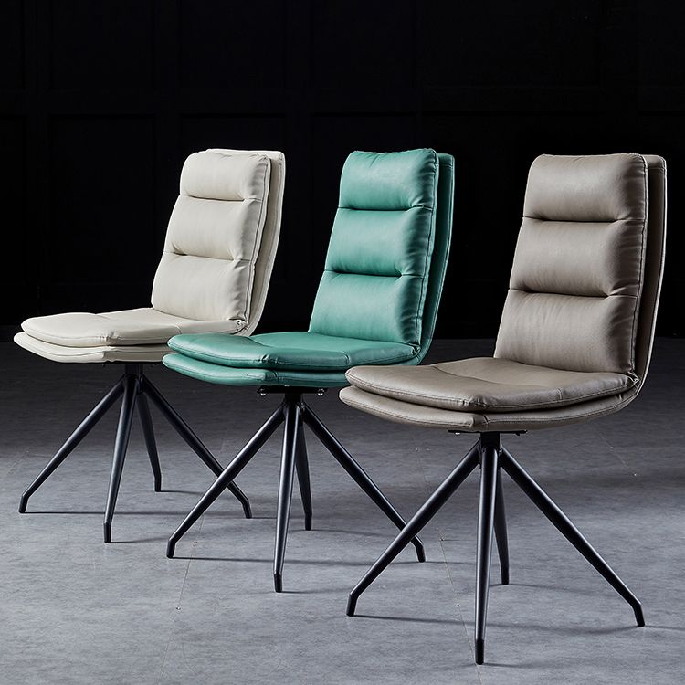 Modern Faux Leather Chairs with 4 Black Finish Metal Legs Dining Chair for Home Clearhalo ' kitchen&dining_furn' 'Dining Chairs' 'Dining Tables & Seating' 'dining_chair' 'Furniture' 'furniture_dining_chair' 'Kitchen & Dining Furniture' 'kitchen' 1200x1200_62bb34a9-c360-443c-a0e1-e8be0abf865d