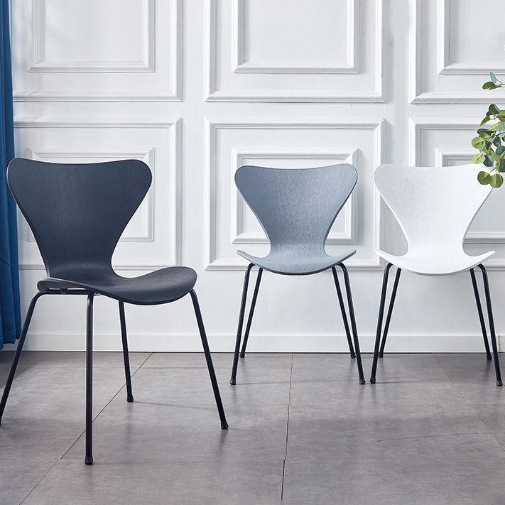 Contemporary Dining and Accent Chairs Indoor-Outdoor Solid Back Side Chair for Patio Clearhalo ' kitchen&dining_furn' 'Dining Chairs' 'Dining Tables & Seating' 'dining_chair' 'Furniture' 'furniture_dining_chair' 'Kitchen & Dining Furniture' 'kitchen' 1200x1200_62bdb98d-74c5-4d62-ba4e-9d7062ee02b9