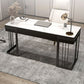 Bureau de bureau en pierre et métal avec un tiroir Courbe d'écriture pour chambre à coucher