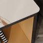 19" Wide Glam Corner Table Square Accent Side Table with Storage