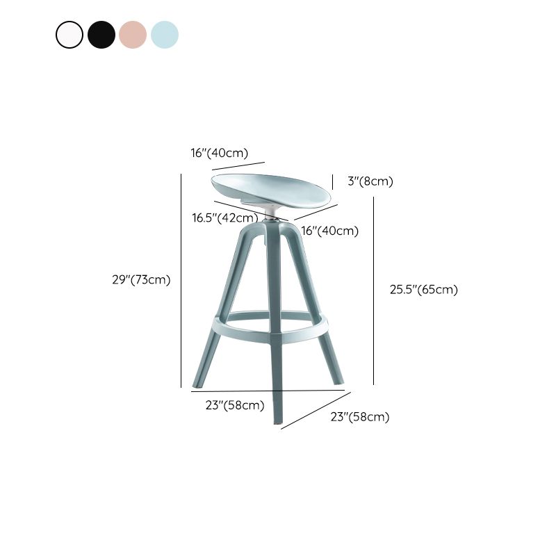 Industrial Low Back Counter Stool Metal Counter Height Stools with Swivel Clearhalo 'Bar Furniture' 'Bar Stools' 'bar_stools' 'furn' 'furn_bar_stools' 'Furniture' 'Kitchen & Dining Furniture' 1200x1200_62be256a-28c8-4e81-8ebe-161f03651de1