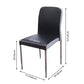 Contemporary Solid Back Leather Side Chair Black And White Stackable Dining Chairs Clearhalo ' kitchen&dining_furn' 'Dining Chairs' 'Dining Tables & Seating' 'dining_chair' 'furn' 'furn_dining_chair' 'Furniture' 'furniture_dining_chair' 'Kitchen & Dining Furniture' 'kitchen' 1200x1200_62bea6a9-42af-4086-8621-35607fb01548