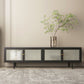 19.7" H Industrial 4-Door TV Stand Iron & Glass TV Stand Console Clearhalo 'furn' 'furn_tv_stands_entertainment_centers' 'Furniture' 'Living Room Furniture' 'TV Stands & Entertainment Centers' 'TV Stands & Media Storage Furniture' 'tv_stands_entertainment_centers' 1200x1200_62c334d4-a5a5-4f88-8e47-ebad9c35017a