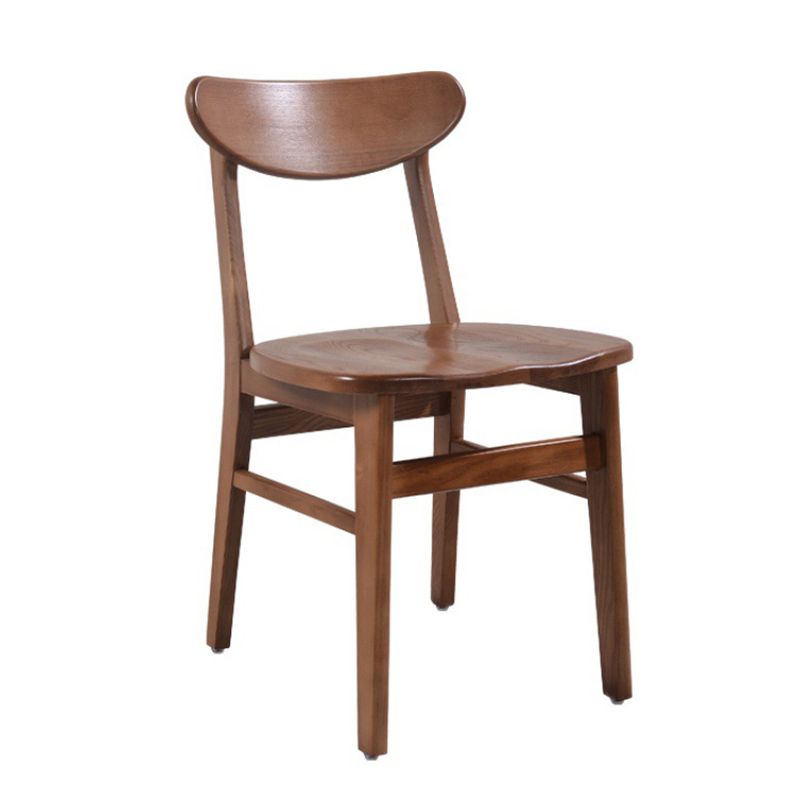 Modern Dining Side Chair Matte Finish Solid Wood Open Back Armless Chair Clearhalo ' kitchen&dining_furn' 'Dining Chairs' 'Dining Tables & Seating' 'dining_chair' 'Furniture' 'furniture_dining_chair' 'Kitchen & Dining Furniture' 'kitchen' 1200x1200_62c559e7-153f-4091-9a9f-a89252e8ffb3