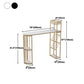 Glam Style Cocktail Bar Table 42-inch Height Metal Base Bar Height Storage Table Clearhalo 'Bar Furniture' 'Bar Tables' 'bar_tables' 'furn' 'furn_bar_tables' 'Furniture' 'furniture_bar_tables' 'Kitchen & Dining Furniture' 'kitchen&dining_furn' 'kitchen' 1200x1200_62c6579e-dea7-4be4-8082-c0193c5b842c