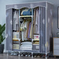 Modern Style Wardrobe Metal 1-Door Wardrobe Closet with Cloth Rod Clearhalo 'Armoires & Wardrobes' 'armoires_wardrobes' 'Bedroom Furniture' 'furn' 'furn_armoires_wardrobes' 'Furniture' 1200x1200_62c71f5f-e111-4fa5-b505-2da43c780b3e