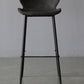 Industrial Faux Leather Bar Stool Patio Bar Stool with Metal Legs