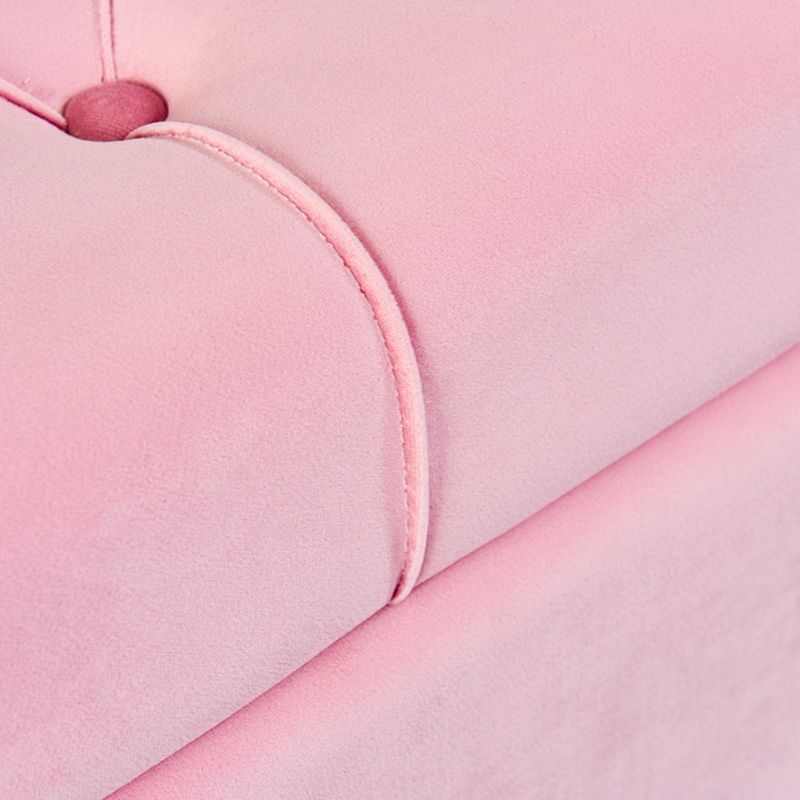 17.7" H Glam Upholstered Bench Tufted Seating Bench with Storage Clearhalo 'Benches' 'Chairs & Seating' 'furn' 'furn_benches' 'Furniture' 'Living Room Furniture' 1200x1200_62c81ff4-c1c1-453e-a6d7-508e5f07a6eb