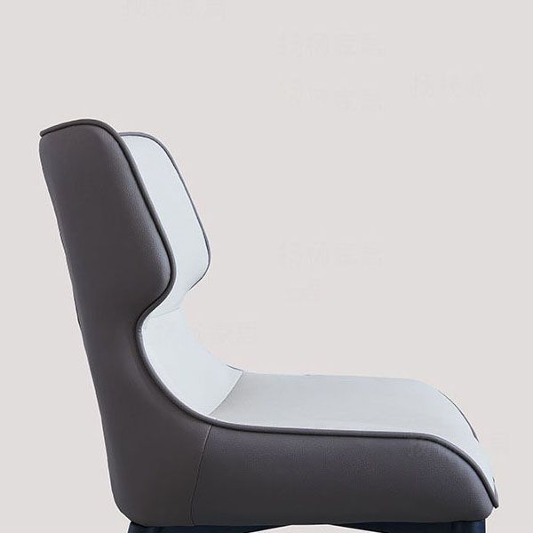 Contemporary Dining Wingback Side Chair Arm Chair with Metal Legs for Kitchen Clearhalo 'Dining Chairs' 'Dining Tables & Seating' 'dining_chair' 'Furniture' 'furniture_dining_chair' 'Kitchen & Dining Furniture' 1200x1200_62ca4fd8-0eae-45f2-ad2d-2f2ce5884407