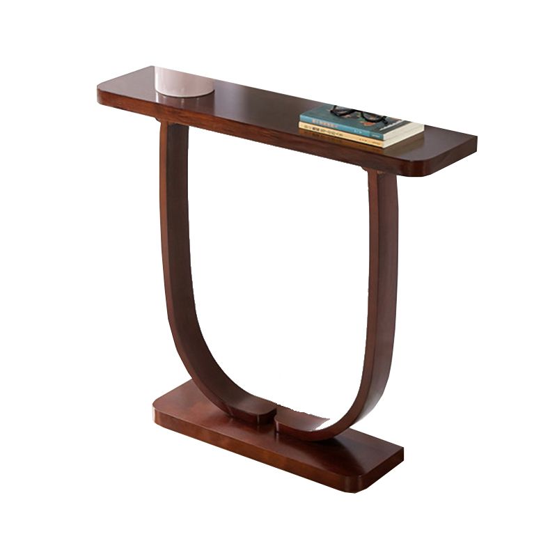 Tavolo da console contemporanea a forma di rettangolo tavolo da divano console in legno marrone