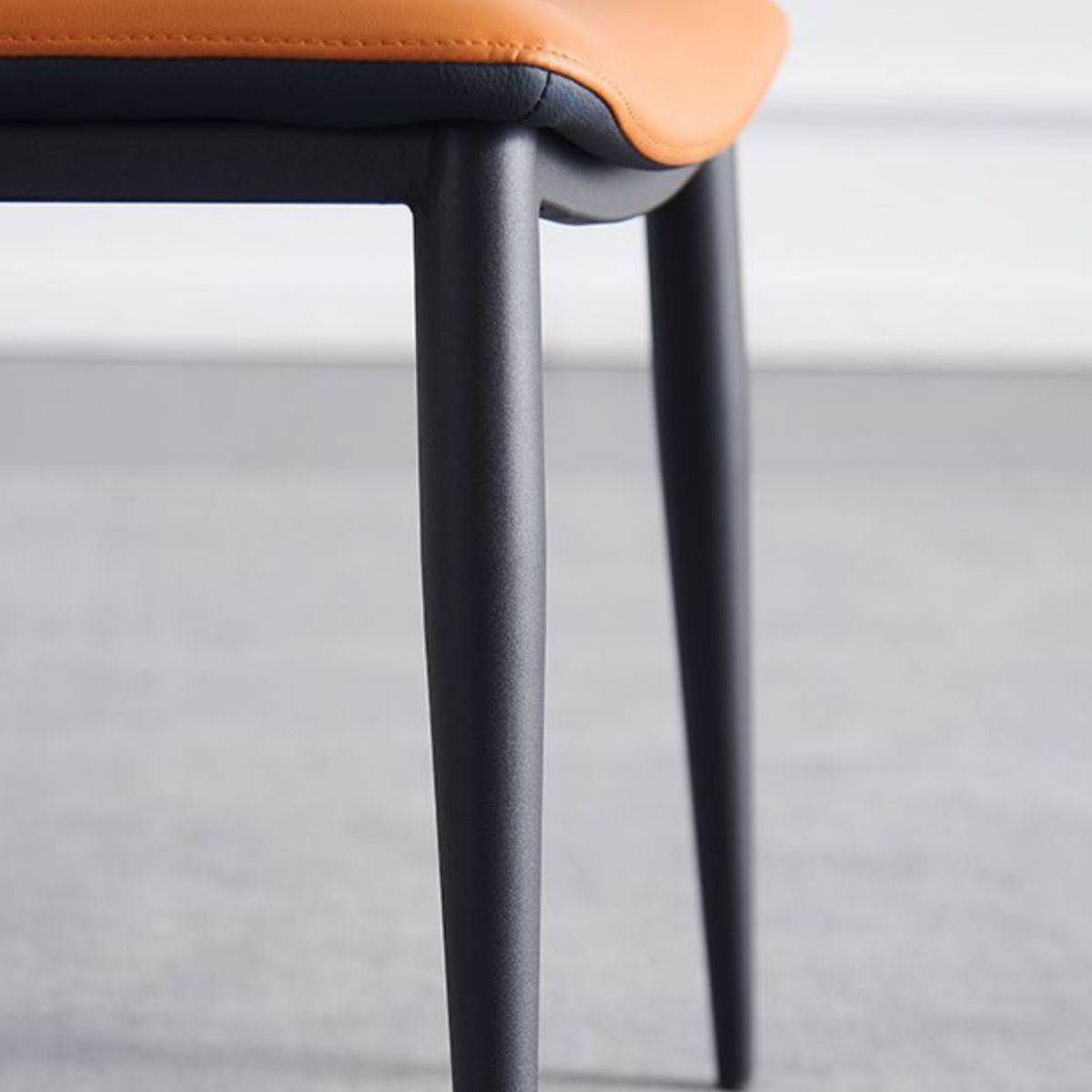 Leather Dining Armchairs Upholstered Open Back Arm Chairs with Metal Legs Clearhalo ' kitchen&dining_furn' 'Dining Chairs' 'Dining Tables & Seating' 'dining_chair' 'furn' 'furn_dining_chair' 'Furniture' 'furniture_dining_chair' 'Kitchen & Dining Furniture' 'kitchen' 1200x1200_62cb44fb-baa1-4ab1-bc36-f9a3e0244524