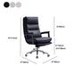 Contemporary Office Chair Adjustable Seat Height Leather Leather Executive Chair Clearhalo 'furn' 'furn_office_chair' 'Furniture' 'Office Chairs' 'Office Furniture' 'office_chair' 1200x1200_62ccb0f5-9513-4c2a-adce-a0d3d1331342