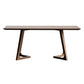 Modern Solid Wood Brown Dining Table Rectangle Shape Dining Table with Double Pedestal Bases Clearhalo ' dining_table' 'Dining Tables & Seating' 'Dining Tables' 'furn' 'furn_dining_table' 'Furniture' 'furniture_dining_table' 'Kitchen & Dining Furniture' 'kitchen&dining_furn' 'kitchen' 'kitchen_dining_table' 1200x1200_62ccdede-cb39-46fe-8c0d-b719e48a16ae