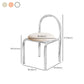 Silla de comedor acrílico transparente de estilo nórdico con tapizado para el hogar