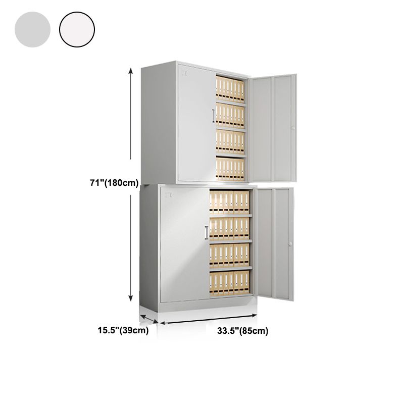 Contemporary File Cabinets Metal Frame Solid Color Fireproof Vertical File Cabinet Office Clearhalo 'Filing Cabinets' 'filling_cabinets' 'furn' 'furn_filling_cabinets' 'Furniture' 'Office Furniture' 1200x1200_62cd3fd7-ded5-46b7-896a-427477324280