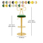Glam Liftable Backrest Counter Stool Iron Household Bar Stool with Cushion Clearhalo 'Bar Furniture' 'Bar Stools' 'bar_stools' 'furn' 'furn_bar_stools' 'furniture_bar_stools' 'Kitchen & Dining Furniture' 'kitchen&dining_furn' 'kitchen' 'kitchen_furn' Furniture' 1200x1200_62cdf8f0-56a8-40ee-8880-bb75632385e9