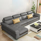 Flared Arms 4-Seater Sectional with Pillow Back Cushions for Apartment Clearhalo 'furn' 'furn_sectionals' 'Furniture' 'furniture_sectionals' 'Living Room Furniture' 'Sectionals' 1200x1200_62cedacb-efd1-4461-a9e5-cd497cb42eab