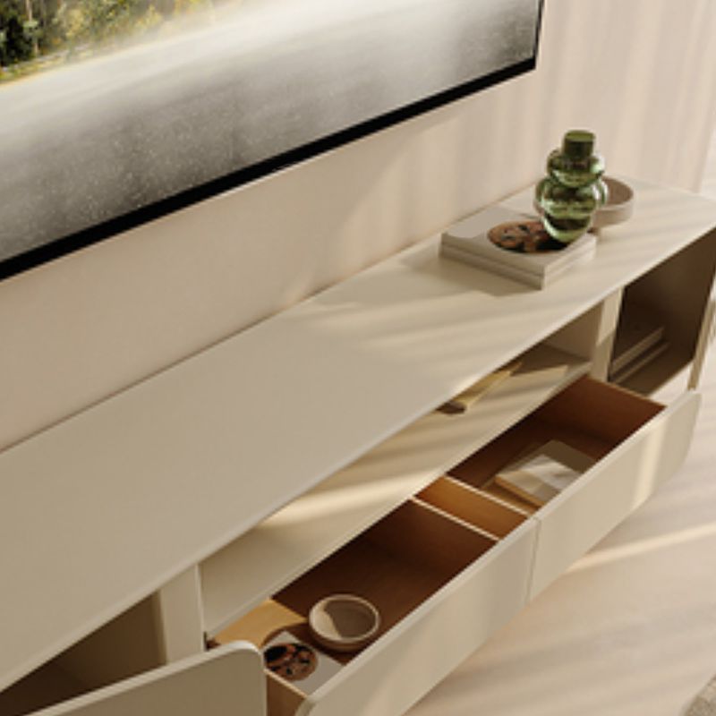 Engineered Wood Contemporary TV Console Beige Open Storage Media Console Clearhalo 'furn' 'furn_tv_stands_entertainment_centers' 'Furniture' 'Living Room Furniture' 'TV Stands & Entertainment Centers' 'TV Stands & Media Storage Furniture' 'tv_stands_entertainment_centers' 1200x1200_62d17883-ae98-4e75-98ef-6400433f8ad3