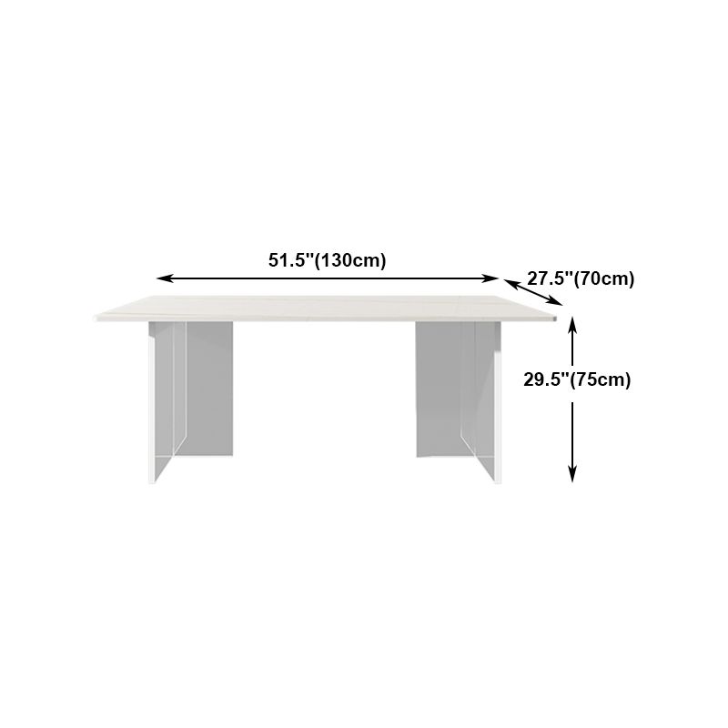 Modern 1/5/7 Pieces Dining Set Rectangle Stone Dining Table for Dining Room Clearhalo 'Dining Room Sets' 'Dining Tables & Seating' 'dining_room_set' 'furn' 'furn_dining_room_set' 'Furniture' 'furniture_dining_room_set' 'Kitchen & Dining Furniture' 1200x1200_62d4f391-1835-4d39-b32d-1d05cdfaf287
