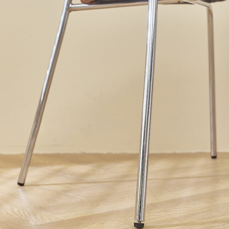 Industrial Style Upholstered Armless Dining Chairs Open Back Dining Side Chairs for Home Clearhalo ' kitchen&dining_furn' 'Dining Chairs' 'Dining Tables & Seating' 'dining_chair' 'furn' 'furn_dining_chair' 'Furniture' 'furniture_dining_chair' 'Kitchen & Dining Furniture' 'kitchen' 1200x1200_62d6e2b4-14da-4c41-9bc7-4105adb12f90