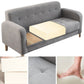 Wooden Velvet Sofa Contemporary Style Tufted Split-Back Seating