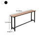 Artificial Wood Bar Dining Table Modern Rectangle Bar Table with Trestle for Balcony Clearhalo 'Bar Furniture' 'Bar Tables' 'bar_tables' 'furn' 'furn_bar_tables' 'Furniture' 'Kitchen & Dining Furniture' 1200x1200_62dd6feb-0a36-44db-99f7-7b077980244c