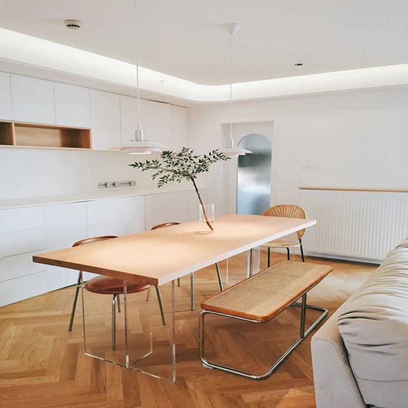 Tropical Wicker Bench Solid Color Bench with Legs for Bedroom Clearhalo 'Benches' 'Chairs & Seating' 'furn' 'furn_benches' 'Furniture' 'Living Room Furniture' 1200x1200_62dd72a0-67e9-4749-9cf9-d1c9126eead9