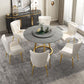 Sintered Stone Top Rotatable Round Table Modern Dining Table with Pedestal Base Clearhalo 'Dining Tables & Seating' 'Dining Tables' 'dining_table' 'furn' 'furn_dining_table' 'Furniture' 'furniture_dining_table' 'Kitchen & Dining Furniture' 'kitchen' 'kitchen_dining_table' 1200x1200_62dd8a45-3ff0-4295-a808-4ce888196388
