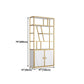 11.81"W Bookcase Glam Style Open Back Bookshelf with Cabinets for Office Home Clearhalo 'Bookcases' 'furn' 'furn_bookcases' 'Furniture' 'furniture_bookcases' 'kitchen' 'kitchen_bookcases' 'Living Room Furniture' 'Office Furniture' 1200x1200_62deb460-e249-4639-89ab-c6e353b933d0