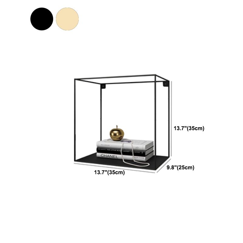 Glam Open Shelf Bookcase Floating Metal Book Shelf for Living Room Clearhalo 'Bookcases' 'furn' 'furn_bookcases' 'Furniture' 'Office Furniture' 1200x1200_62df788f-532e-4f7a-9637-aca01d8f655a