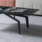 4 pieds 1 table basse simple Table de cocktail en métal de 16,14 po de hauteur