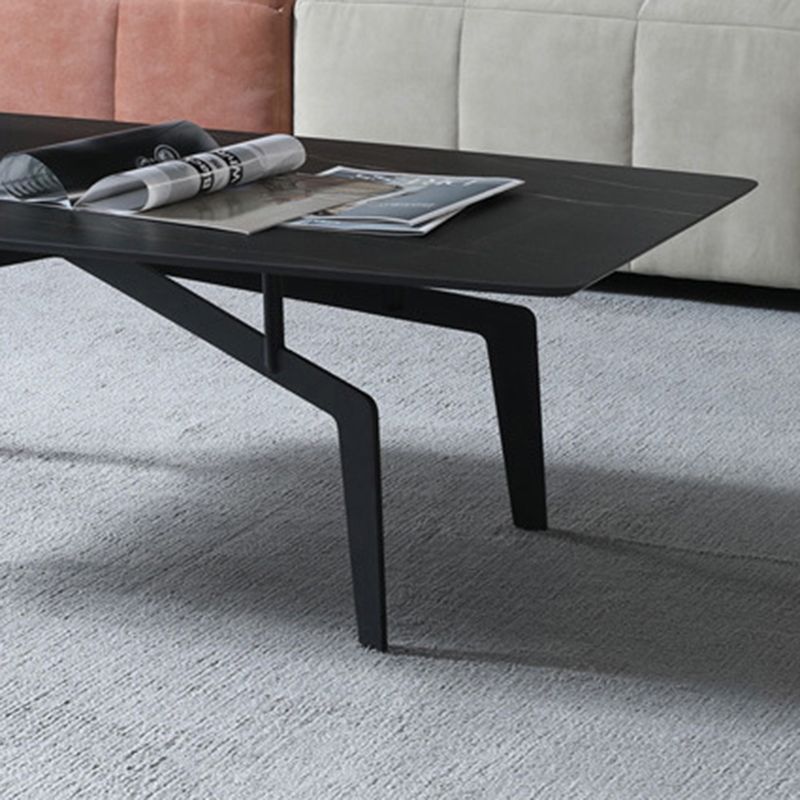 4 pieds 1 table basse simple Table de cocktail en métal de 16,14 po de hauteur