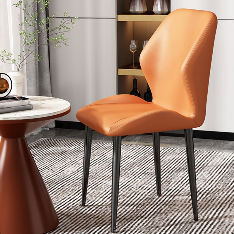 Silla de metal de estilo nórdico silla lateral de comedor de cocina para comedor para comedor