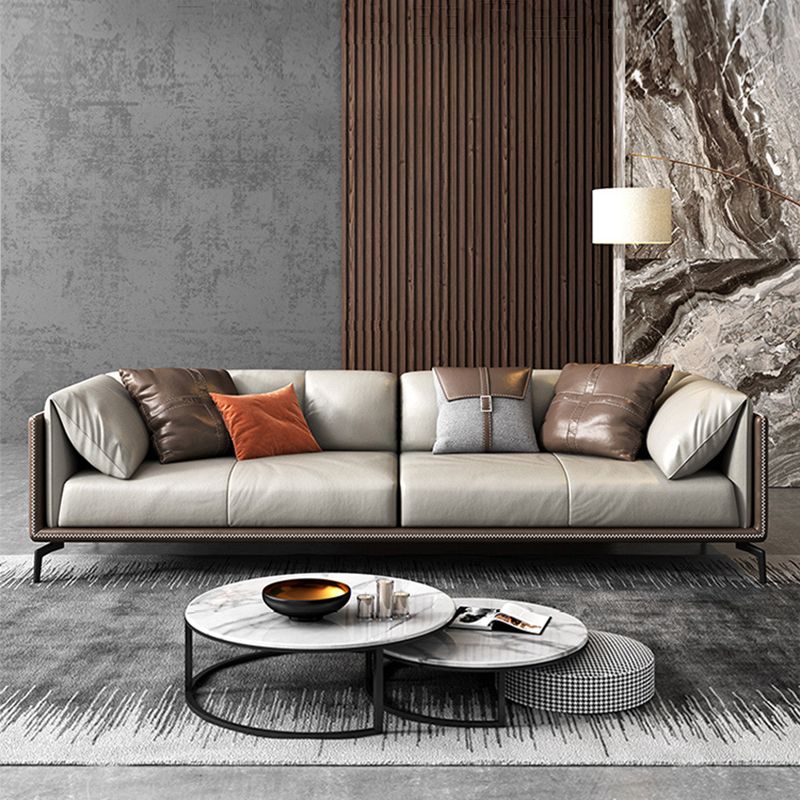 2125598427.56" H Pillow Top Arm Modern Sofa with Cushions Light-grey Standard Sofa Clearhalo 'furn' 'furn_sofas' 'Furniture' 'furniture_sofas' 'Living Room Furniture' 'Sofa' 'sofas' 1200x1200_62e60fe1-f838-4c03-90a1-04667d4b495a