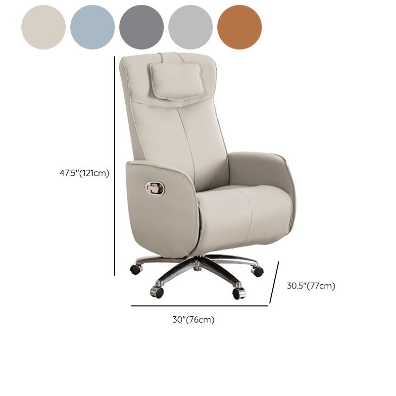 Sedia reclinabile in metallo in metallo a colori per poltrona in vetro in finta pelle.