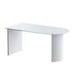 Modern Stone Top Dinette Table Solid Wood Double Pedestal Table in White Clearhalo 'Dining Tables & Seating' 'Dining Tables' 'dining_table' 'furn' 'furn_dining_table' 'Furniture' 'furniture_dining_table' 'Kitchen & Dining Furniture' 'kitchen' 'kitchen_dining_table' 1200x1200_62e8a38d-b965-460e-a853-6c9dc8c7889f