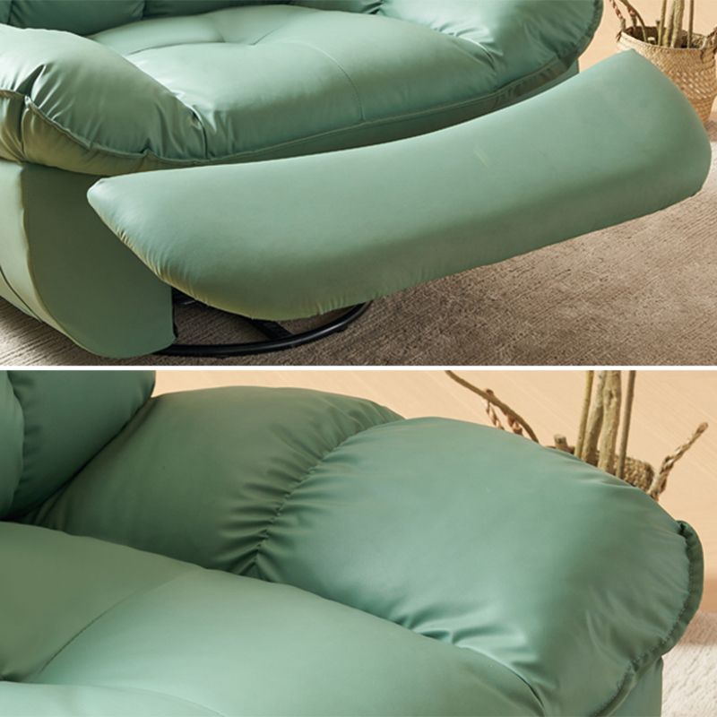 Tufted Faux Leather Recliner Chair Modern 44" Wide Single Reclining Chair with Storage Clearhalo 'Chairs & Seating' 'furn' 'furn_recliners' 'Furniture' 'Living Room Furniture' 'Recliners' 1200x1200_62e92353-e120-423a-ab67-d41932c53e2c