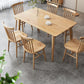 Glam Style Table Wooden Rectangle Table with 4 Legs for Home Use Clearhalo 'Dining Tables & Seating' 'Dining Tables' 'dining_table' 'furn' 'furn_dining_table' 'Furniture' 'Kitchen & Dining Furniture' 1200x1200_62e974dd-b0c0-425c-8ddb-31ba0fdc38f5