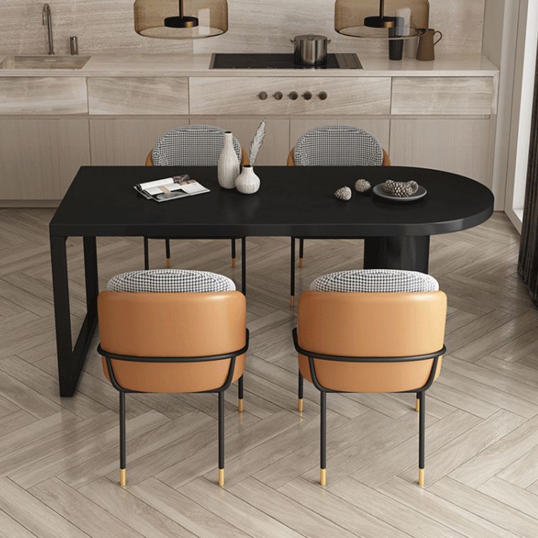 Contemporary Style Dining Table Double Pedestal Dining Site Table for Home Clearhalo 'Dining Tables & Seating' 'Dining Tables' 'dining_table' 'furn' 'furn_dining_table' 'Furniture' 'Kitchen & Dining Furniture' 1200x1200_62ea8a43-9793-4b7f-a9dc-3fb270bae1af