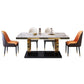 Luxury Marble Dining Table for Restaurant Rectangle Table With Gold Metal Pedestal Clearhalo ' dining_table' 'Dining Tables & Seating' 'Dining Tables' 'furn' 'furn_dining_table' 'Furniture' 'furniture_dining_table' 'Kitchen & Dining Furniture' 'kitchen&dining_furn' 'kitchen' 'kitchen_dining_table' 1200x1200_62ef662c-e75b-40ad-bddd-c1e3b725bde1