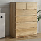 Brown Solid Wood Accent Chest with Drawers 16.92" Wide Contemporary Chest