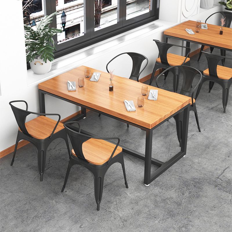 Set tavolo da pranzo rettangolare industriale Set dinette da 1/4/5 pezzi per la casa