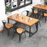 Industrial Rectangle Dining Table Set 1/4/5 Pcs Dinette Set for Home