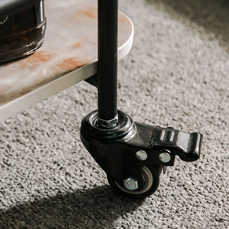 Tavolo di fascia alta in vetro rettangolare contemporaneo con scaffale ardesia