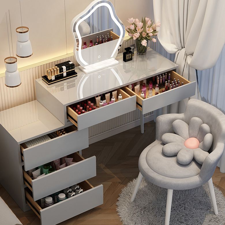 Hedendaagse eenvoudige make -up van ijdelheid Make -upkapida met opbergladen