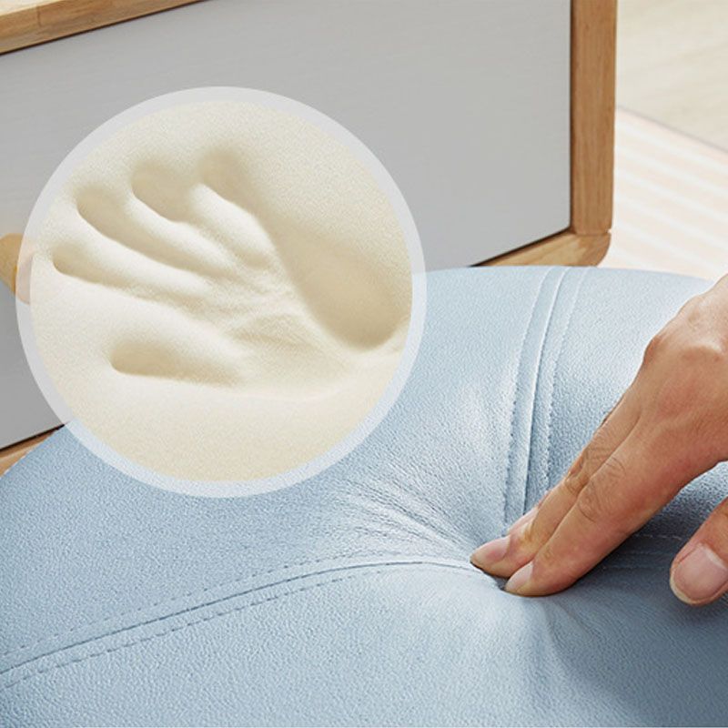 Modern Pouf Ottoman Faux Leather Upholstered Solid Color Triangle Shape Ottoman Clearhalo 'furn' 'furn_ottomans_poufs' 'Furniture' 'Living Room Furniture' 'Ottomans & Poufs' 'ottomans_poufs' 1200x1200_62f3817a-c458-4ddd-add3-d3ed62467de4