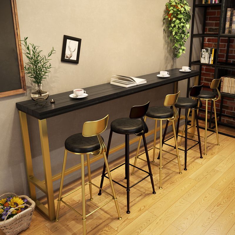 Tavolo da tavolo da pub rettangolo altezza glam tavolo da bar in legno massiccio per piccoli luoghi