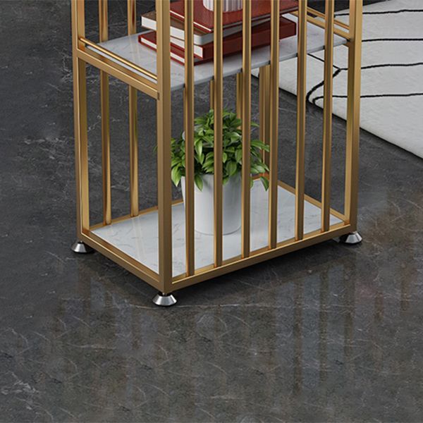 Glam Style Bar Table Artificial Marble Pub Table with Shelf for Living Room, Only Table Clearhalo 'Bar Furniture' 'Bar Tables' 'bar_tables' 'furn' 'furn_bar_tables' 'Furniture' 'furniture_bar_tables' 'Kitchen & Dining Furniture' 1200x1200_62f687f4-a338-410f-a4bf-e4c080f461eb